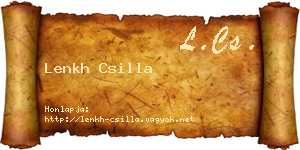 Lenkh Csilla névjegykártya