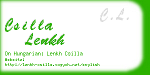 csilla lenkh business card